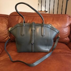 J Crew leather shoulder and cross body purse